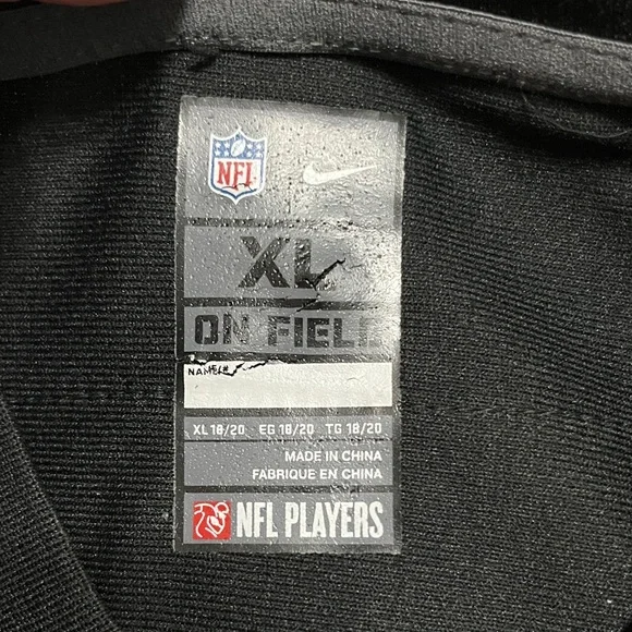 NFL Black and White Kids Jersey - Picture 4 of 5